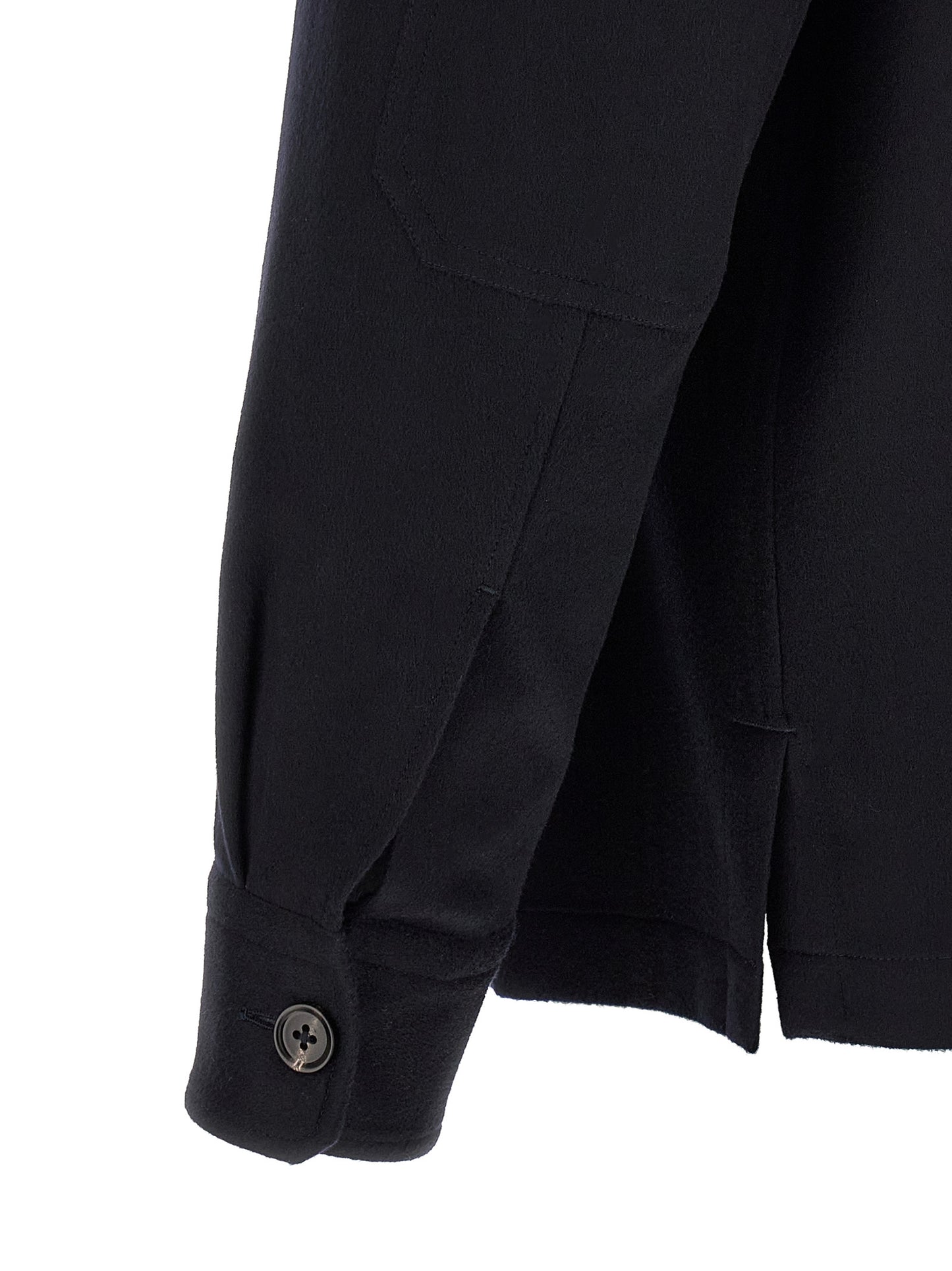 ZEGNA Blue Wool Blouse