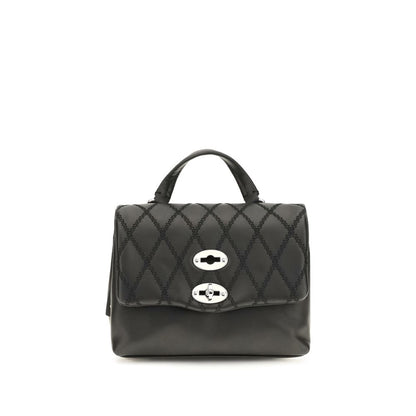 Zanellato Black Calf Leather Bos Taurus Shoulder Bag