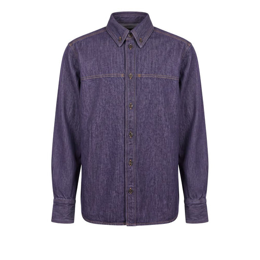 Trussardi Jeans Purple Cotton Men's Jacket