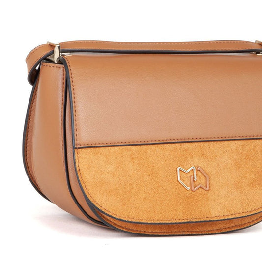 MIRIADE Black Polyester Crossbody Bag