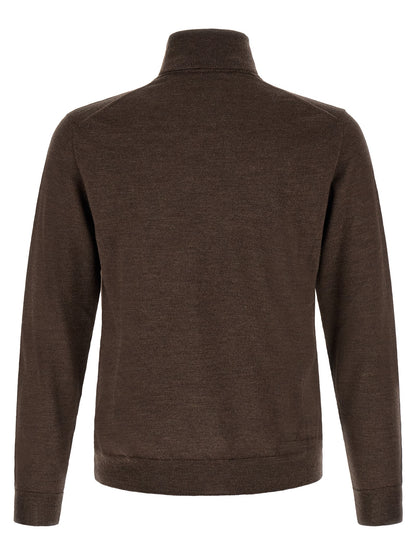 ZANONE Brown Virgin Wool Cardigan