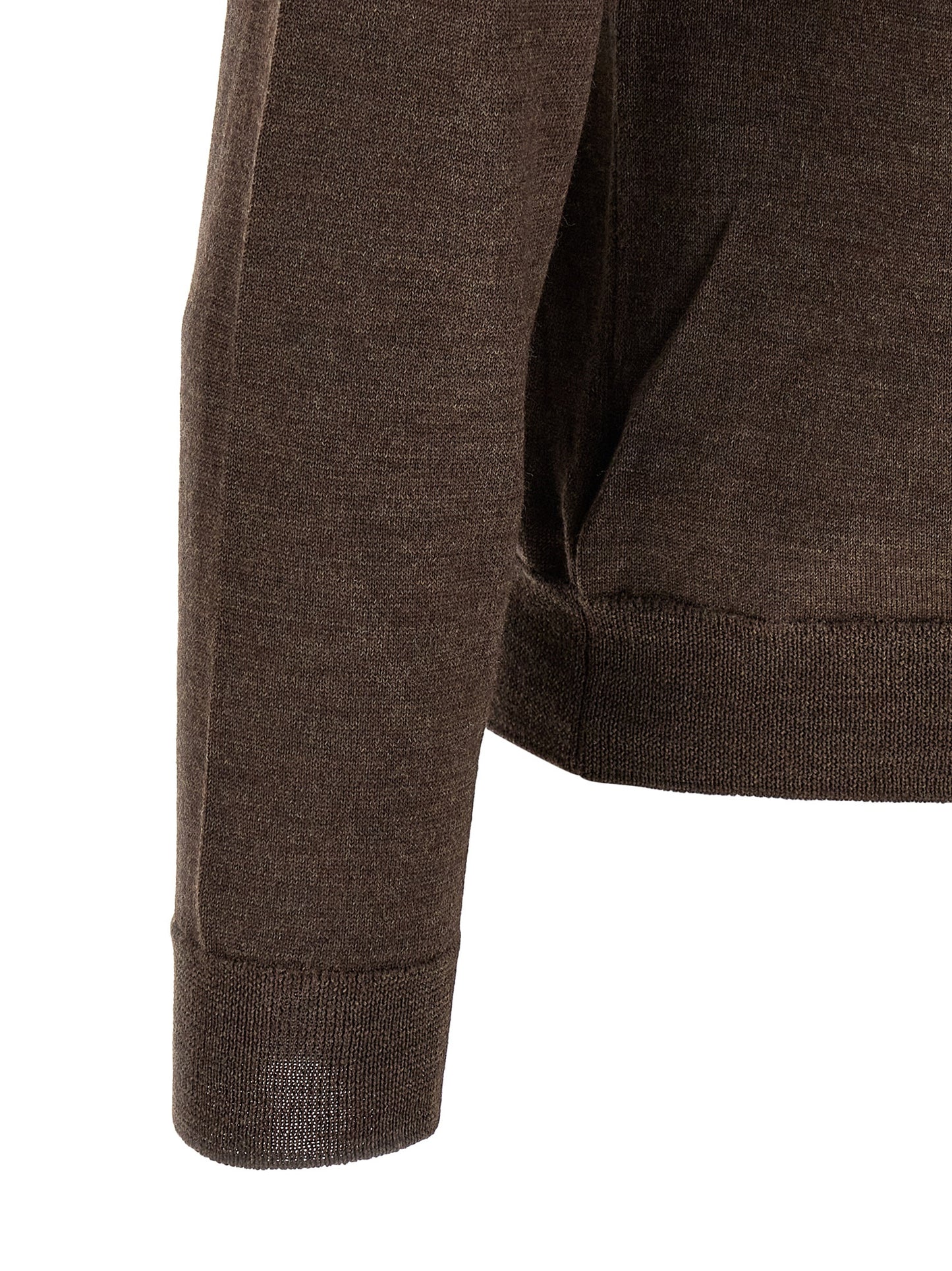 ZANONE Brown Virgin Wool Cardigan
