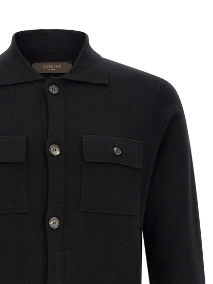 ZANONE Black Virgin Wool Cardigan