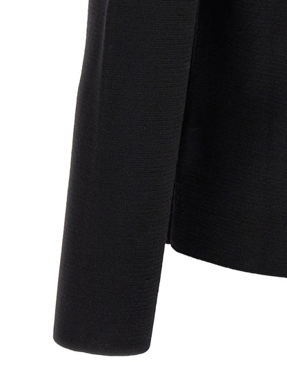 ZANONE Black Virgin Wool Cardigan