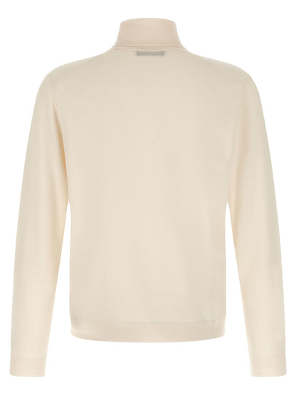 ZANONE White Virgin Wool Cardigan