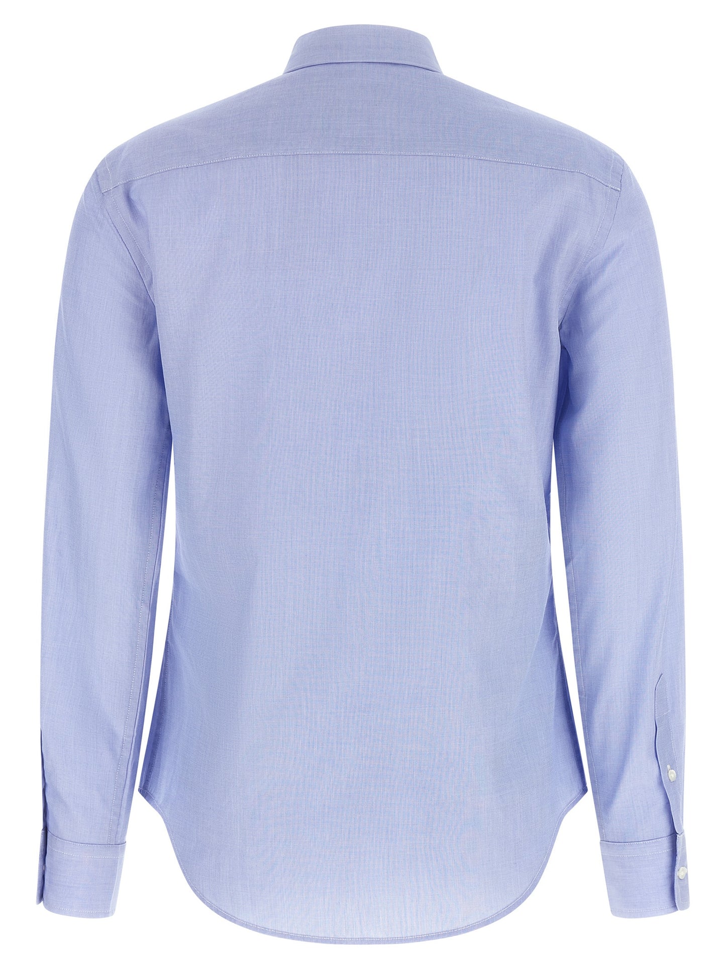 Blouse by Polo Ralph Lauren for women in cotton light-blue showcases a sharp silhouette, elegantly detailed with a sharp and sharp .
