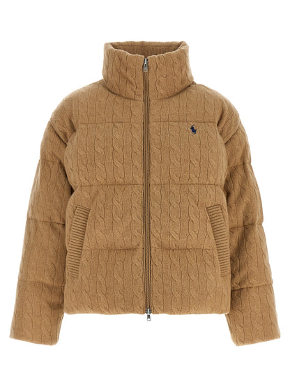 Polo Ralph Lauren Beige Wool Full-Length Jacket