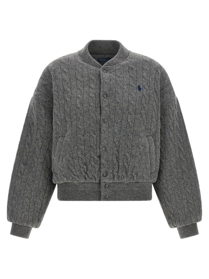 Polo Ralph Lauren Gray Wool Bomber