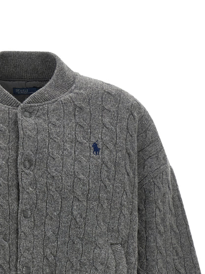 Polo Ralph Lauren Gray Wool Bomber