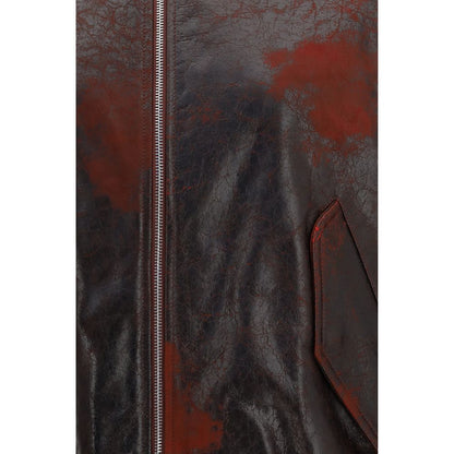 Valstar Bordeaux Leather Bomber
