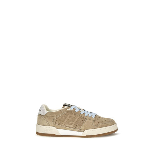 Sneakers by Fendi for women in suede leather & rubber beige features an versatile design from the Women's Fashion Suede Leather & Rubber Sneakers collection, highlighting a versatile fashion style for a premium, high-fashion look.