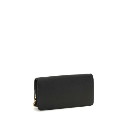 Valentino Garavani Black Calf Leather Bos Taurus Wallet