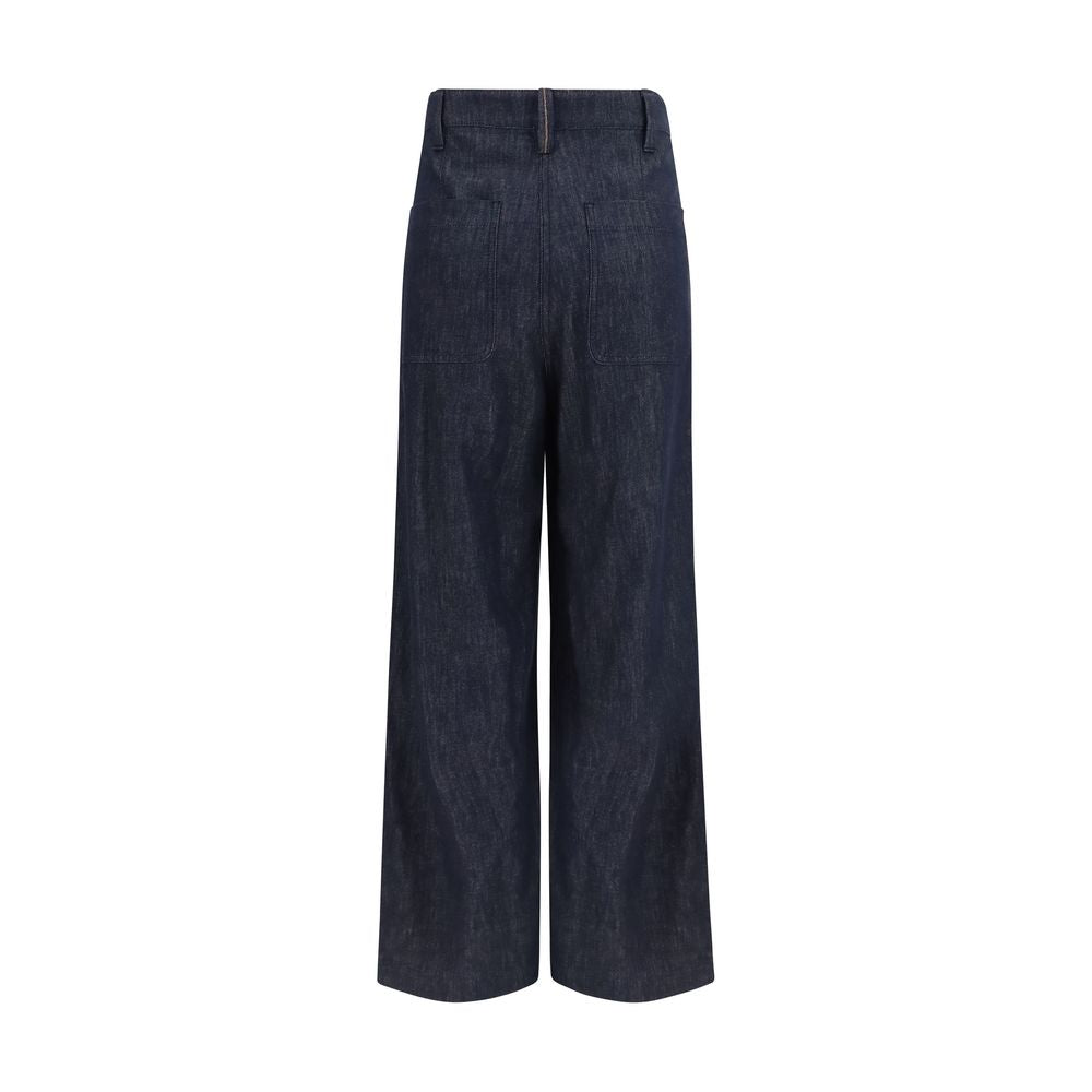 Brunello Cucinelli Blue Cotton Jeans Denim