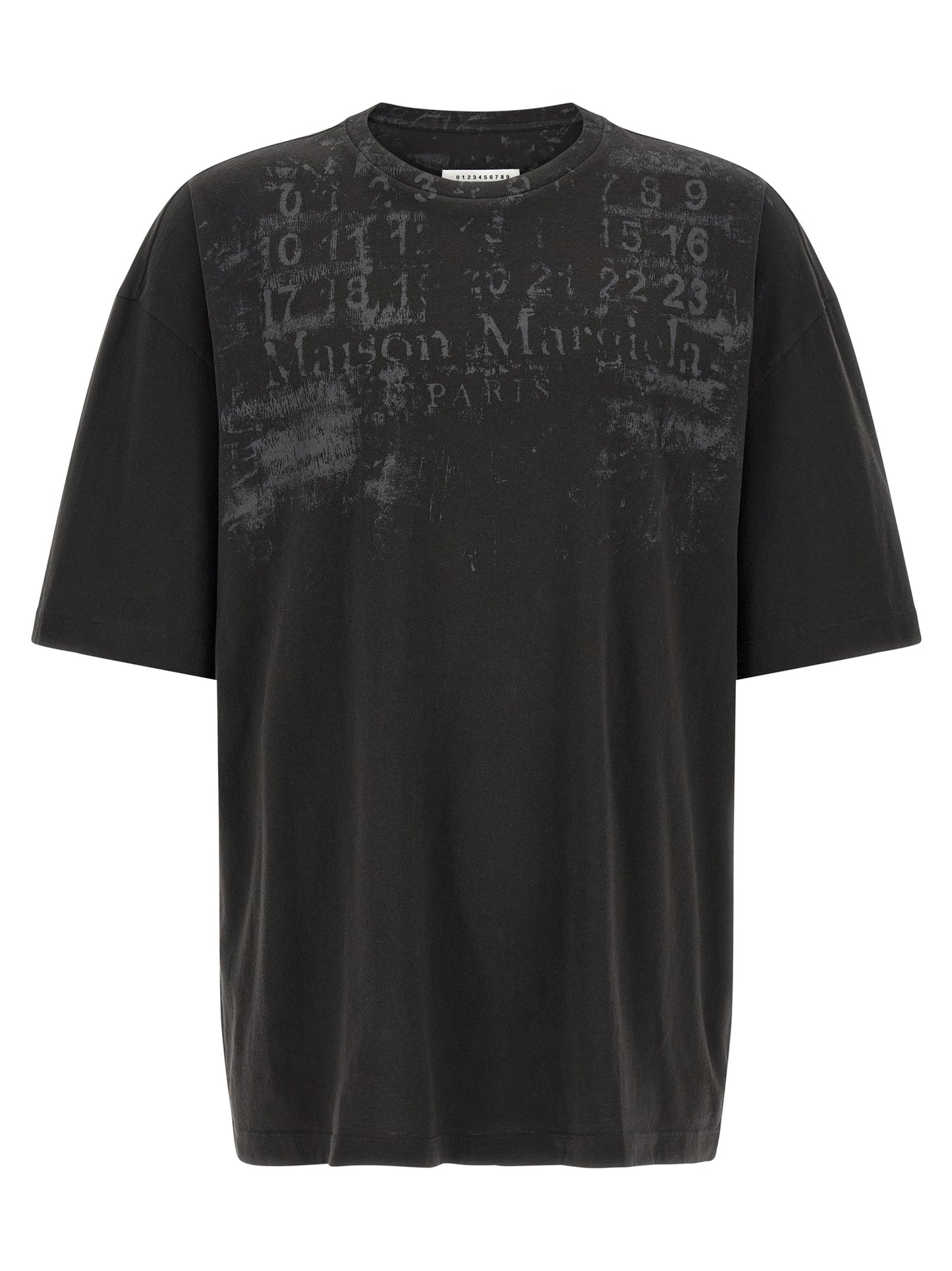 Maison Margiela Four Stitches Men's Oversized Long-Sleeve Cotton T-Shirt - Black