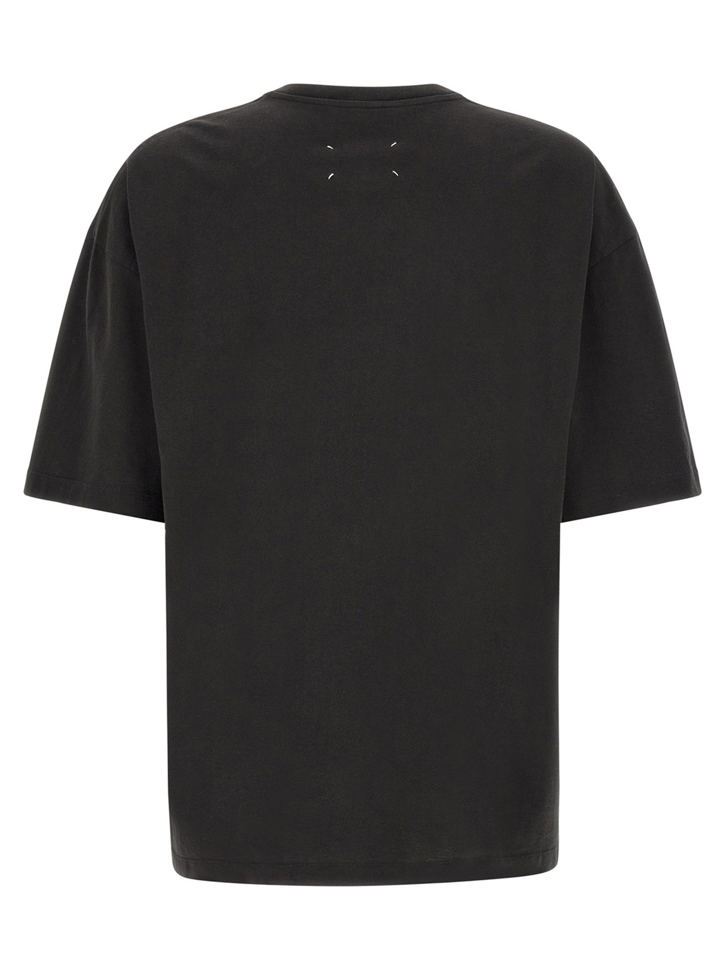 Maison Margiela Four Stitches Men's Oversized Long-Sleeve Cotton T-Shirt - Black