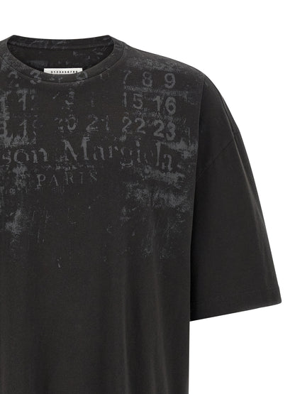 Maison Margiela Four Stitches Men's Oversized Long-Sleeve Cotton T-Shirt - Black