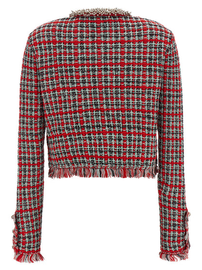 Self-Portrait Multicolor Cotton Full-Length Jacket