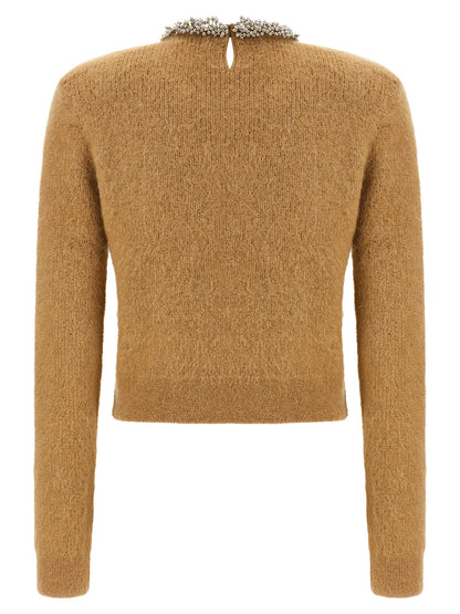 Self-Portrait Brown Polyester Cardigan