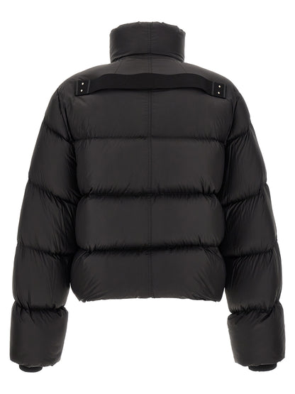 Rick Owens Black Nylon Full-Length Jacket