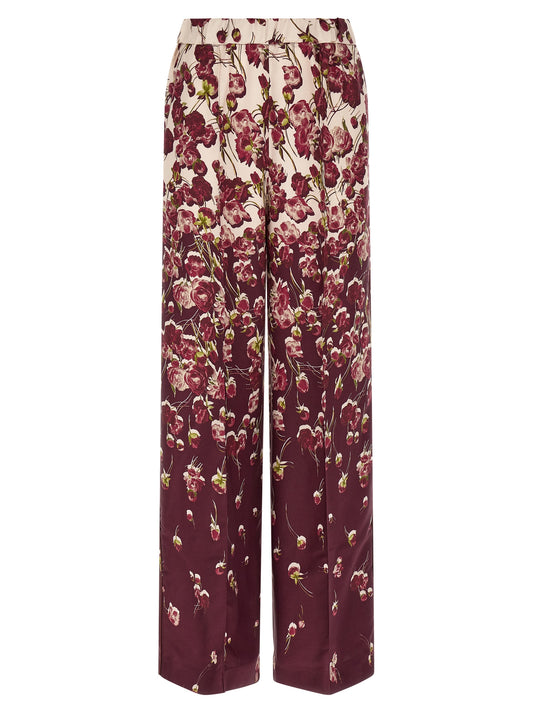 Track Pants by F.R.S. - FOR RESTLESS SLEEPERS for women in viscose burgundy, cream, multicolor, floral & print features an contemporary with a long and , showcasing for a contemporary finish.