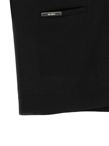 The Attico Black Polyamide Short Dress