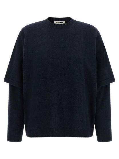 Darkpark Blue Merino Wool Cardigan