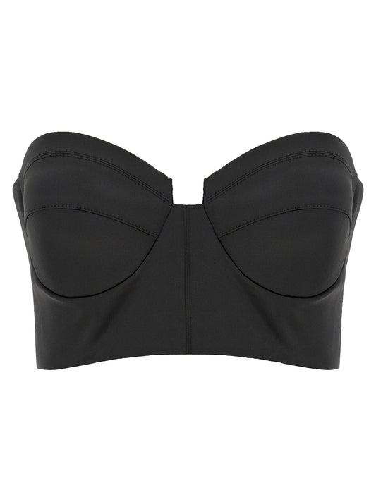 Elisabetta Franchi Black Polyester Tank Tops