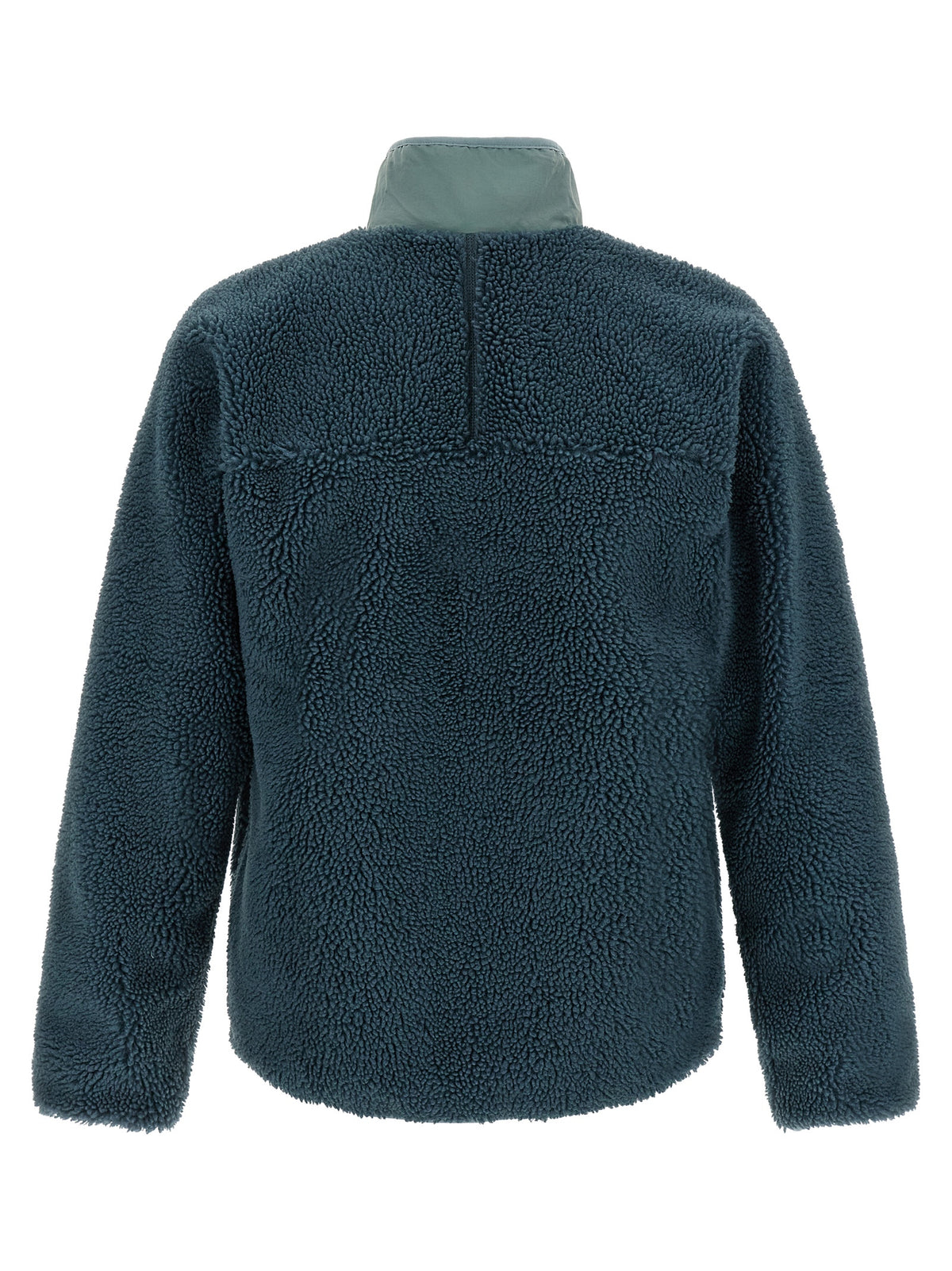 Windbreaker Jacket by PATAGONIA for men in polyester blue & teal features an enduring silhouette, showcasing technical windproof and a sophisticated for a truly enduring aesthetic.