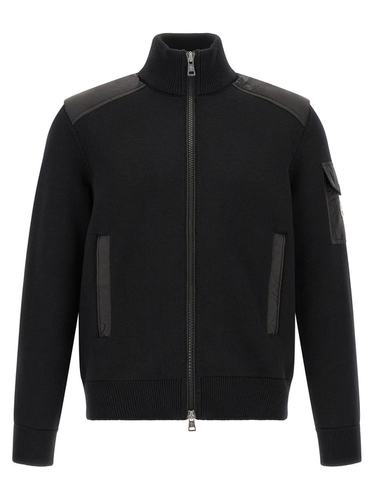 Moncler Black Polyamide Cardigan