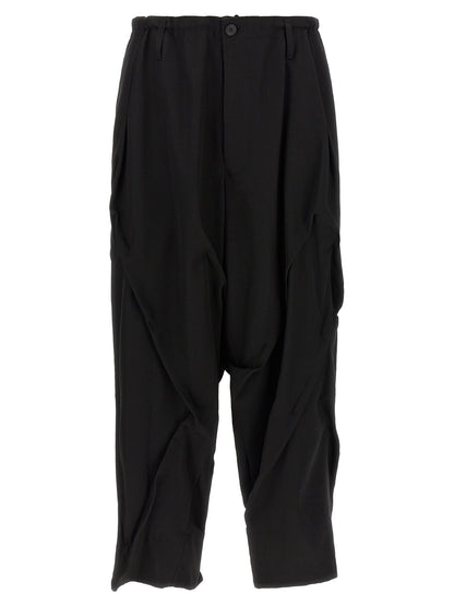 Yohji Yamamoto Black Wool Casual Pants