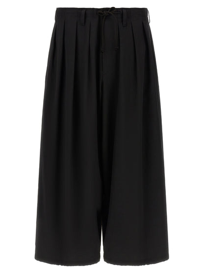 Yohji Yamamoto Black Wool Casual Pants