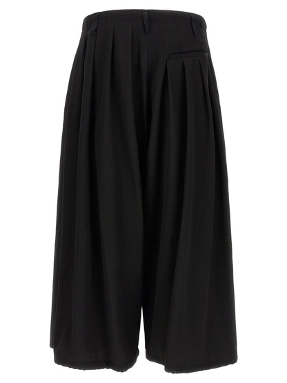 Yohji Yamamoto Black Wool Casual Pants