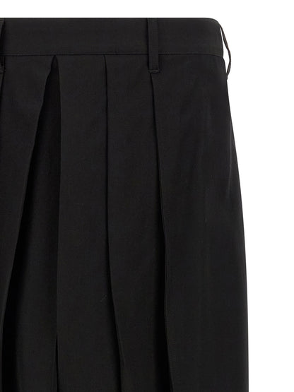 Yohji Yamamoto Black Wool Casual Pants