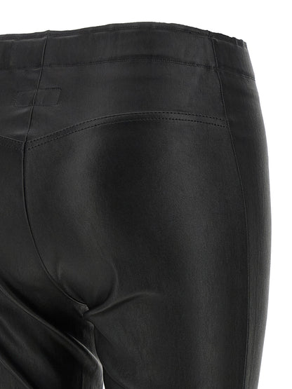 STOULS Black Leather Pants