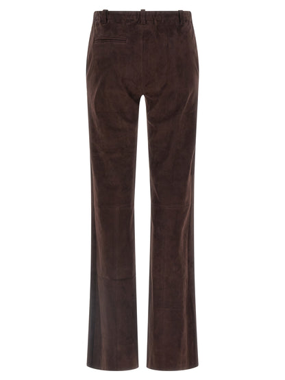 STOULS Brown Leather Pants