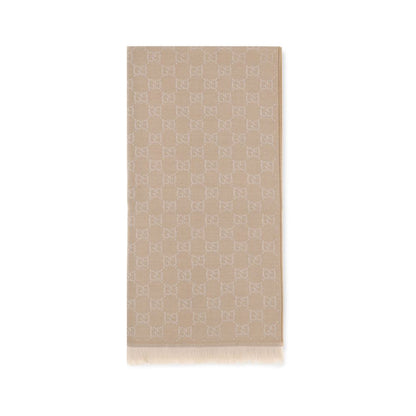 Gucci Beige Wool Oves Aries Foulard