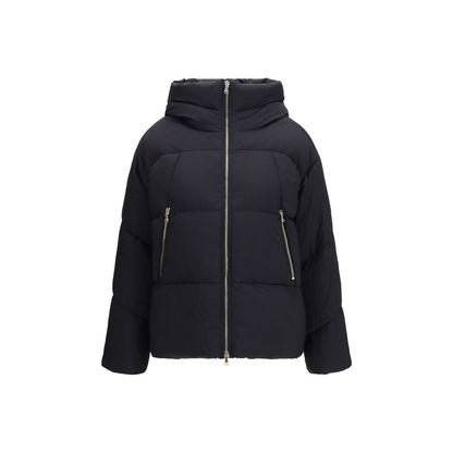 Tatras Black Nylon Full-Length Jacket