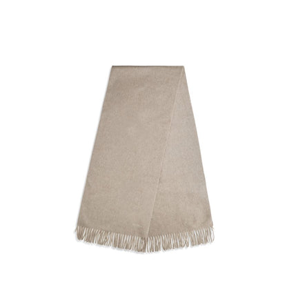 Max Mara Cashmere Shawl Fringes Scarf - Beige