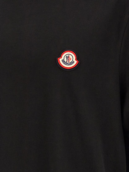 Moncler Black Cotton T-Shirt