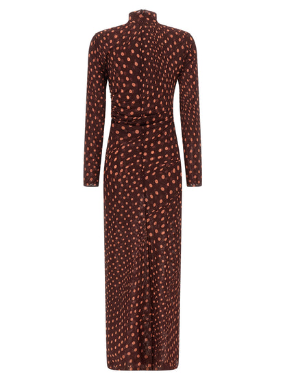 Stella McCartney Bordeaux Polyamide Long Dress