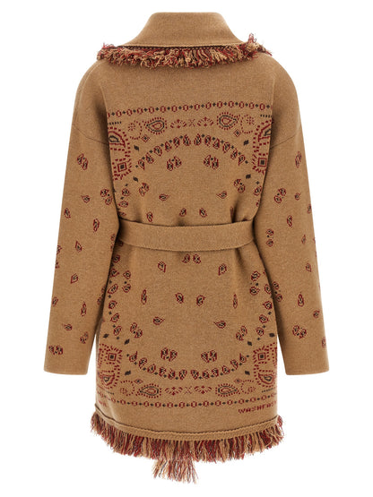 Alanui Beige Cashmere Cardigan