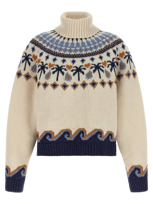 Alanui Multicolor Virgin Wool Cardigan