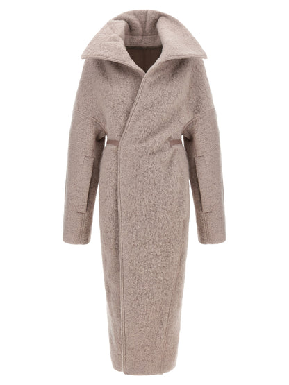 Rick Owens Multicolor Marabou Coat