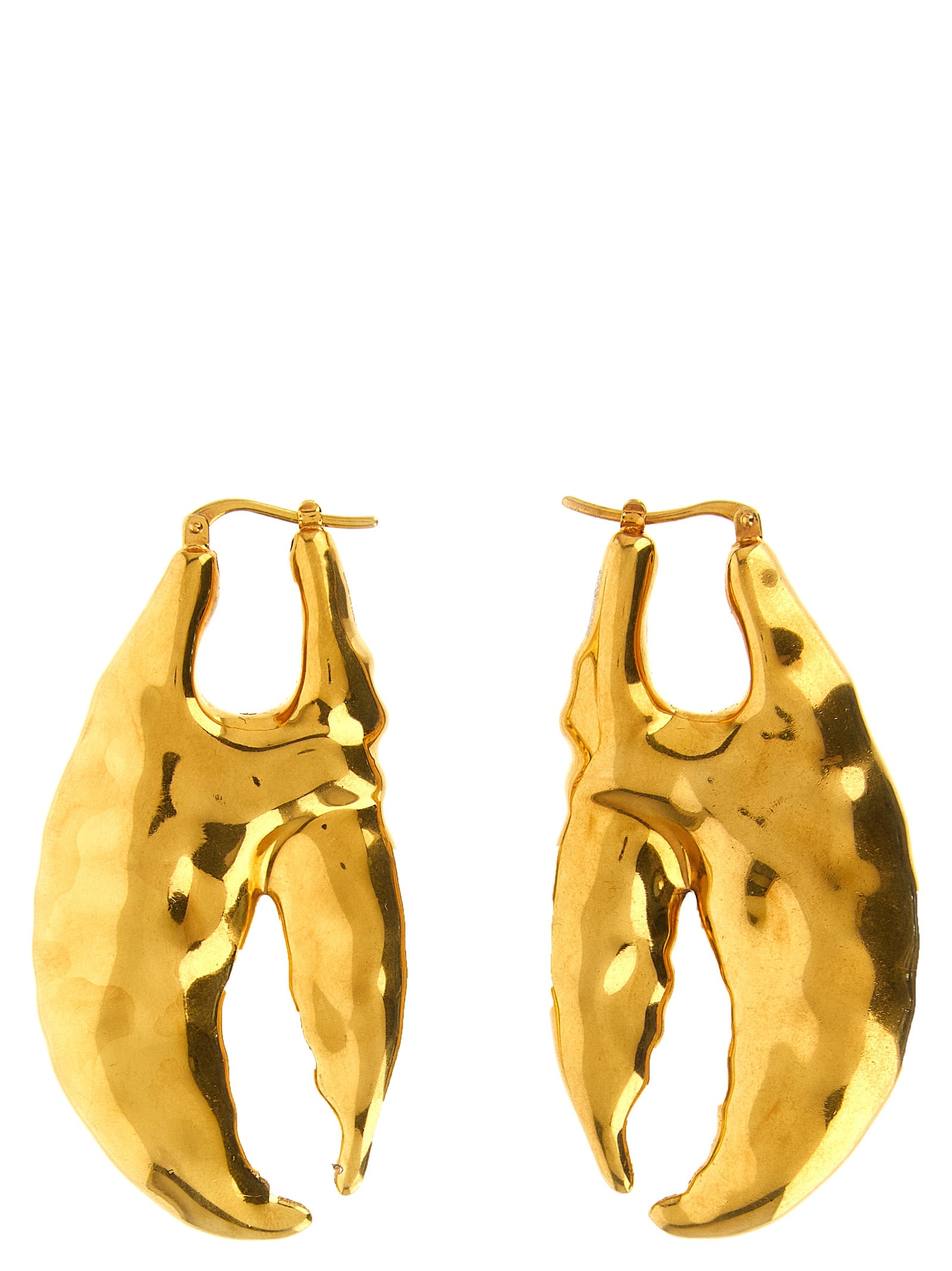 Earrings by Jacquemus for women in nappa lamb leather & cotton copper & gold showcases a artisanal silhouette, artfully capturing the essence of Play Women's Gold Brass & Copper Earrings with its exquisite .