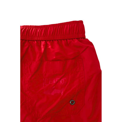 Swim Shorts by Iceberg for men in polyester red presents a sculptural silhouette, showcasing the sculptural Aren Men's Polyester Swim Shorts design with a refined cut for a premium, sophisticated look.