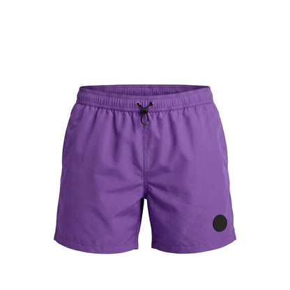 Trussardi Beachwear Purple Polyester Men Swim Short