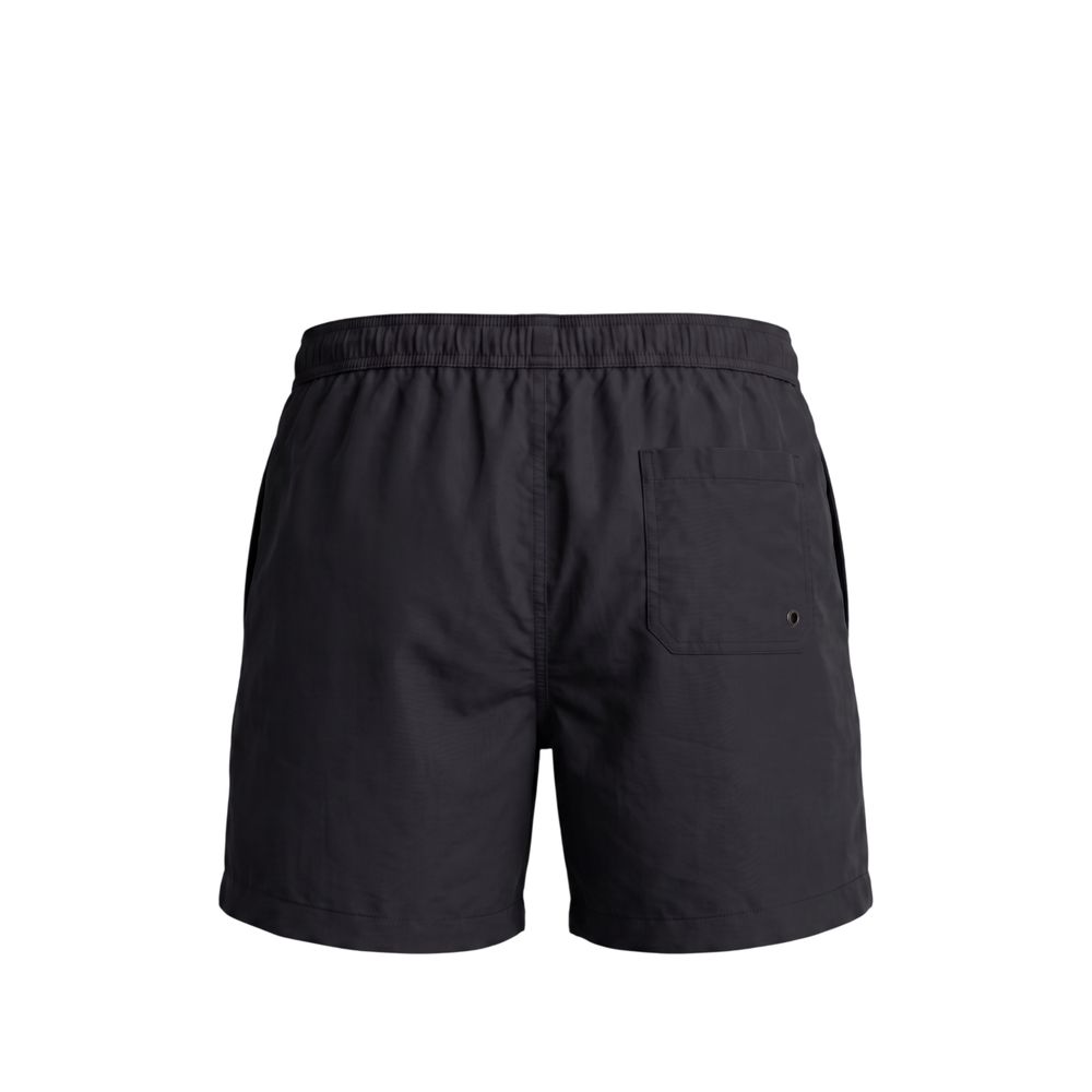 Swim Shorts by Trussardi Beachwear for men in polyester black & signature features a resort ready silhouette, perfectly capturing the resort ready aesthetic of Men's Polyester Swim Shorts with a resort ready finish.