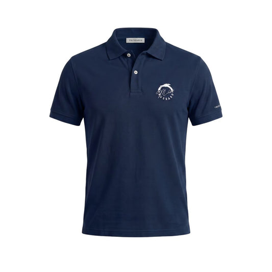 Trussardi Beachwear Blue Cotton Men's Polo Shirt