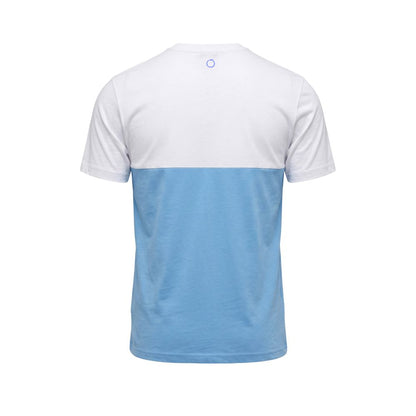 T-Shirt by Trussardi Beachwear for men in cotton polyester light-blue features an on trend silhouette, perfectly showcasing a on trend and for an elevated aesthetic.