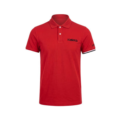 Polo Shirt by Iceberg for men in stretch cotton red showcases a enviable silhouette, featuring a refined and for a enviable finish.